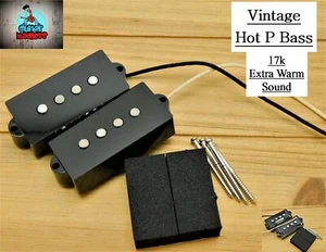 60's Style Vintage Hot P Bass Pickups for Fender P Bass 17K - Picture 1 of 7