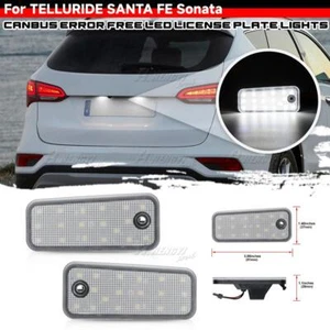 For Hyundai Azera 2006-2011 Santa Fe 2013-2018 White LED License Plate Light 2X - Picture 1 of 8