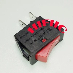 SOKEN RK1-15 Rocker Switch 16A 125/250VAC T100/55 2 Pins 2 Positions Maintained - Picture 1 of 6