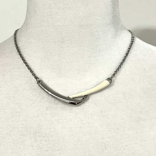 OFF WHITE Collana donna Lia Sophia in argento con pietre preziose bianco sporco