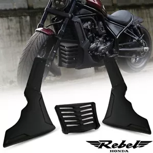 BLACK UNDER FAIRING COVER BELLY ENGINE GUARD FOR HONDA REBEL CMX 1100 2021-2025 - Picture 1 of 13