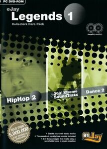 eJay Legends 1  Triple Pack - Hip Hop 2 - Dance 2 - 360 Xtreme PC DVD-ROM - NEW 