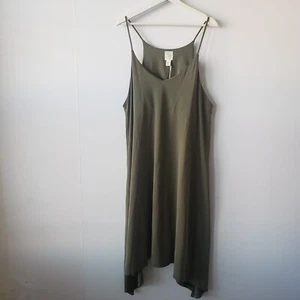 joie v-neck midi length asymmetric hem dress size XL - Picture 1 of 7