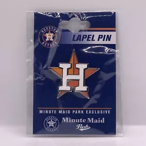 HOUSTON ASTROS Minute Maid Park Exclusive Collector Lapel Pin Star H Logo 🔥 - Picture 1 of 1