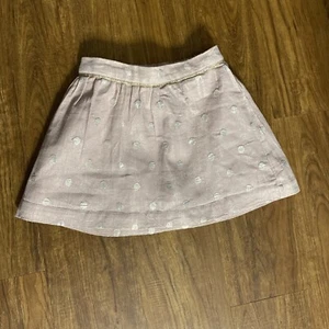 Baby Girl's Old Navy Pink Gold Metallic Polka Dot Slip On Elastic Waist Skirt XS - Picture 1 of 1