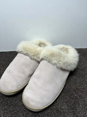 MIS ZAPATILLAS Para Mujer Rosa Claro Cuero Imitación Piel Forrada Zapatillas Zapatos Talla 6 Foto 1 de 4