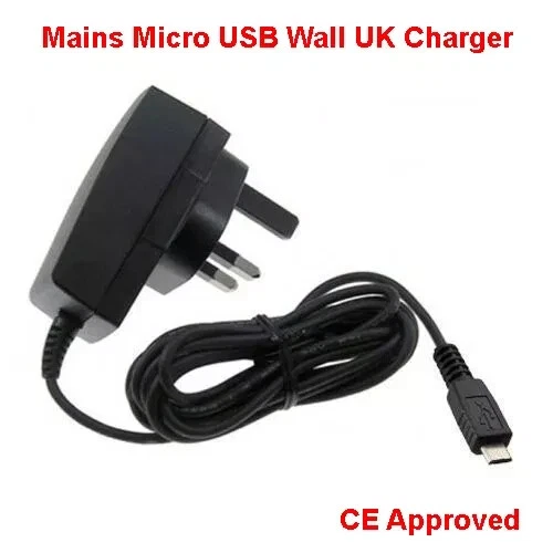 CHARGER FOR ALCATEL ONE TOUCH POP C1 PHONE - UK MAINS PLUG MICRO USB COMPATIBLE - Image 1 of 1