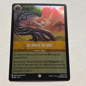 So Much to Give 38/204 Disney Lorcana Archazia's Island Common Cold Foil Card NM - Foto 1 di 2