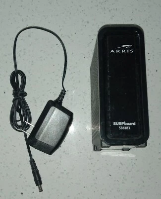  ARRIS SURFboard SB6183 Cable Modem 16x4 Channels DOCSIS 3.0 (Black) - Image 1 of 2