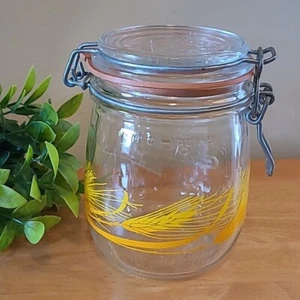 LE PARFAIT Vintage Nivea De Remplissage France Rubber Seal Glass Canister - Picture 1 of 13