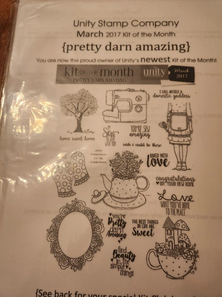 March 2017- KIT OF THE MONTH UNITY STAMP COMPANY-Pretty darn Amazing RS-59 - Image 1 of 1