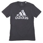 Adidas kurzärmeliges Herren-T-Shirt schwarz sportlich S