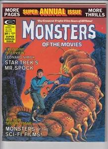 Monsters of Movies Annual 1 70s Marvel Magazine SHARP Famous Star Trek Mr Spock - Picture 1 of 2