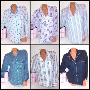 Victoria Secret Sleep Shirt Button Down Pajama Top Sleepwear Long Sleeve - Picture 1 of 16