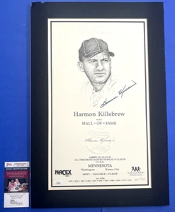 Harmon Killebrew Signed 12x20 Mounted Lithograph 16x24 LE 80/130 JSA COA CE77295 - Picture 1 of 7