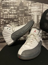 jordan 12 white grey red