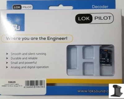 ESU 59629 ~ New 2025 ~ LokPilot V5.0 DCC Motor Decoder ~ 21 Pin ~ 4 Functions - Image 1 of 2