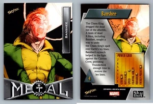 BANSHEE #4 - 2020 Marvel X-Men Metal Universe Black Epack Exclusive - Picture 1 of 1