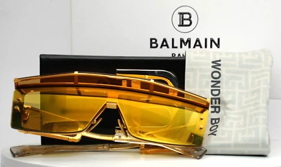Gafas de sol BALMAIN Wonder Boy III BPS-127B-145 dorado cristal espejo para hombre --145 Foto 1 de 4