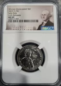 2022-D Dr Sally Ride Women Quarter NGC MS69 Early Releases - Picture 1 of 4