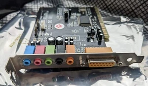 Cmedia CMI8738/PCI-6ch-LX Chip Sound Card SC3000 3D Audio with Midi Port - Picture 1 of 3
