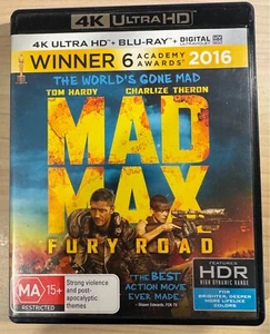 MAD MAX: Fury Road (2015) - 4K BLURAY AS NEW! - Picture 1 of 2