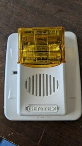 GENTEX GECA24PWW - Horn/Strobe, Amber Lens, Selectable Candela Strobe - Picture 1 of 4