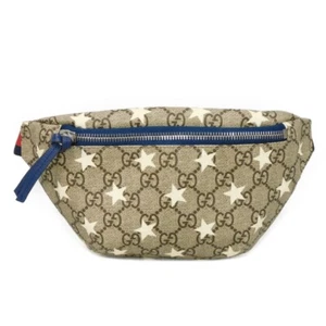 GUCCI GG Supreme Star Waist Pouch 502095 body bag GG Double G Web Stripe S... - Picture 1 of 7