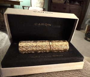 Vintage Caron Decorative Metal Parfum Flacon-1/6 oz capacity-bottle empty - Picture 1 of 9