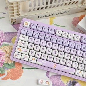 Purple Rabbit Theme Mechanical Keyboard Keycaps - Picture 1 of 5