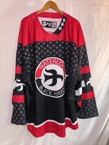 Waterloo Black Hawks Hockey Trikot Herren XXL Schwarz NEU Neu ohne Etikett USHL - Bild 1 von 4