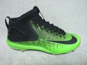 NIKE Zoom - 844627 003 - MIKE TROUT - Baseball Shoes Cleats Black Green -Size 13 - Picture 1 of 11