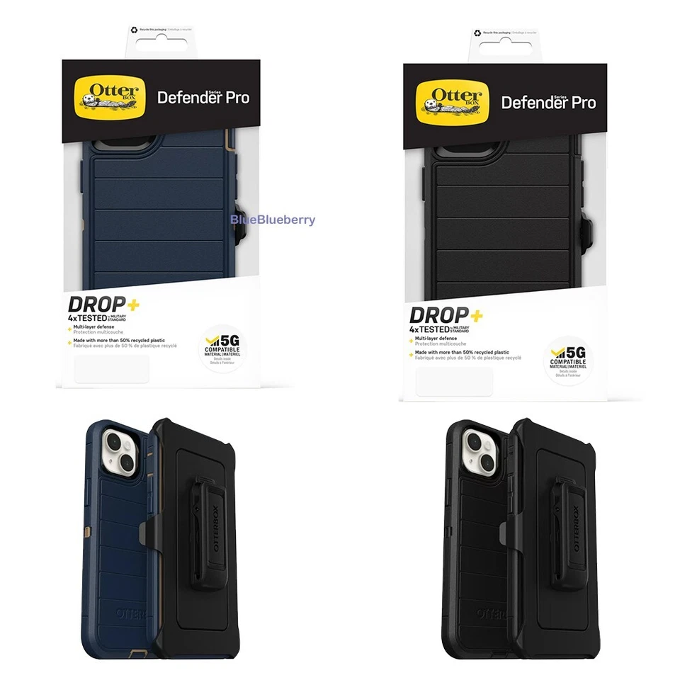 OtterBox Defender Series Pro Case With Holster for iPhone 14 Plus iPhone 15 Plus - Image 1 of 1