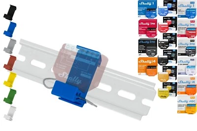 PRINT WORTH 3D Universal-Hutschienenhalter "Flat" für 18 Shellys DIN Rail (35mm)
