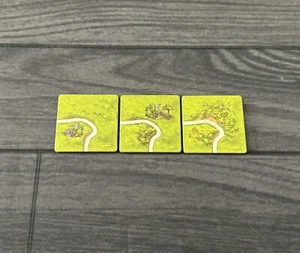 Carcassonne 20th Anniversary | 3 Turning Road Landscape Tiles | Game Pieces - Picture 1 of 6