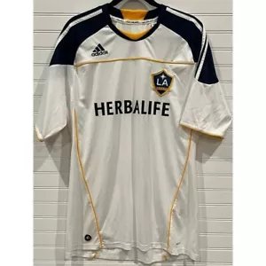 Adidas LA Galaxy Herbalife Soccer Jersey MLS Football Training White Gold, L - Picture 1 of 9