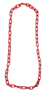 1980's Plastic Chain for Clip Bell Charms Dark Pink 23.5" - Picture 1 of 1