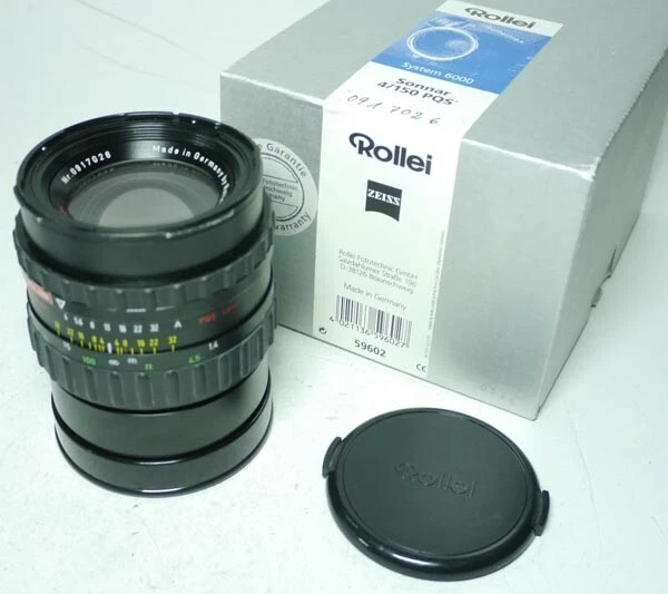 Rollei Zeiss Sonnar F4 150mm PQS für Rolleiflex 6008 An-Verkauf ff-shop24 - Bild 1 von 1