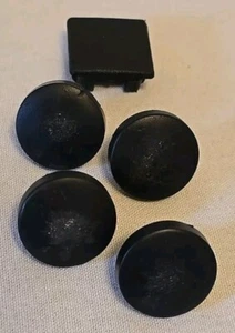 AB Rocket Replacement Parts Black Base Runner FEET Set Of 4 Non-Slip Used - Picture 1 of 3