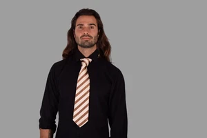 Borrelli Chic Men's Necktie 100% Silk 58'' long B28 - Bild 1 von 5