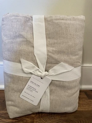 NUEVA Funda Nórdica Pottery Barn Lino Europeo KING/CAL KING ~ Lino Foto 1 de 2