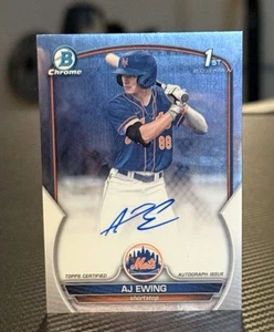 Bowman Draft 2023 - Autógrafos Chrome Prospect AJ Ewing #CDA-AE (AU, RC) - Imagen 1 de 2