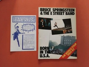 BRUCE SPRINGSTEEN Born In The Usa The World Tour 1984 - 85 Tour Book + Flyer - Foto 1 di 6