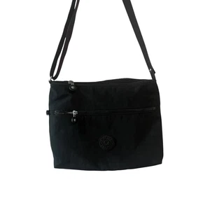 Borsa a tracolla Kipling Sebastian Square tracolla nera in nylon - - Foto 1 di 6