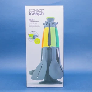 Joseph Joseph 10118 Elevate Carousel Nylon Kitchen Utensil Set w/ Rotating Stand - Picture 1 of 8