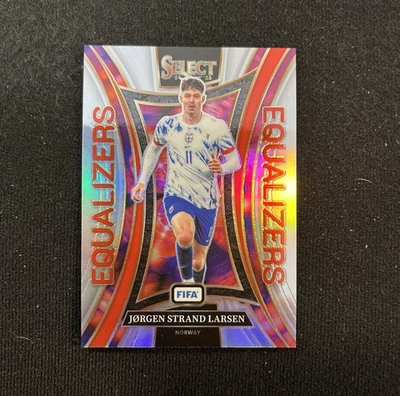 2024-25 Select FIFA Jorgen Strand Larsen #7 Equalizers Silver Prizm Norway - Image 1 of 2