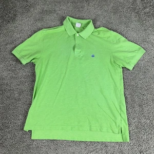 Brooks Brothers Shirt Mens Medium Green Blue Sheep 1818 Performance Polo - Picture 1 of 9