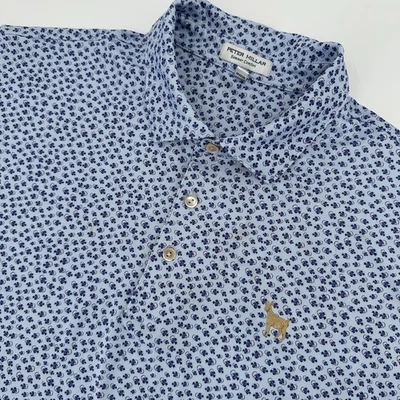 Peter Millar Summer Comfort Polo Shirt Mens Large Players Club Golden Goat TPC - Image 1 of 4