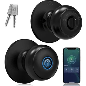 Fingerabdruck Türschloss, Smart Lock Türknauf mit App, Biometrisches Türschloss, Th... - Bild 1 von 6