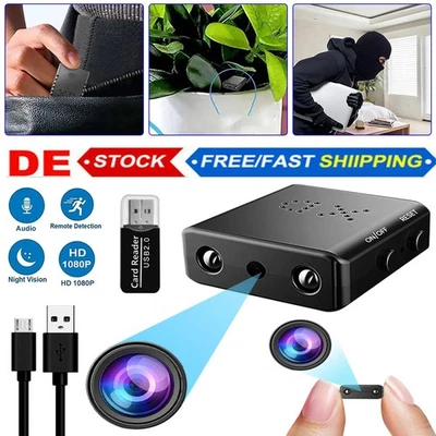 Mini Kamera 1080P HD Camera innen / außen Überwachungskamera IR Cam Nachtsicht - Bild 1 von 4